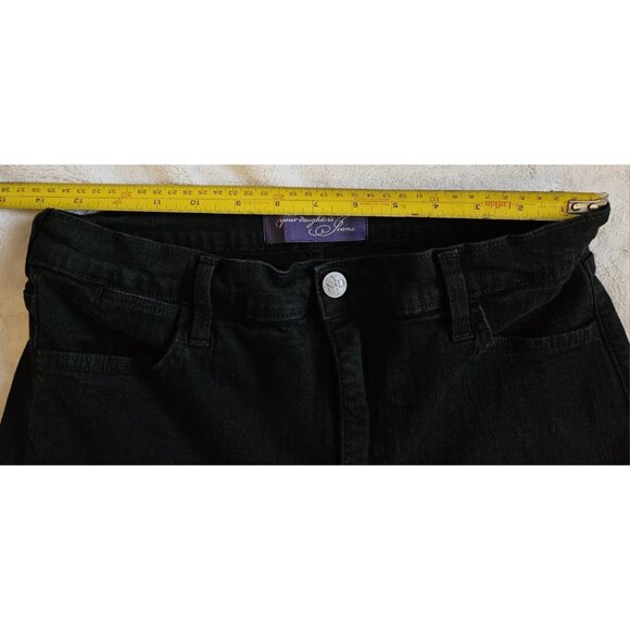 NYDJ Not Your Daughters Jeans Womens 6 Black Straight Denim 28 x 31 - Picture 9 of 14